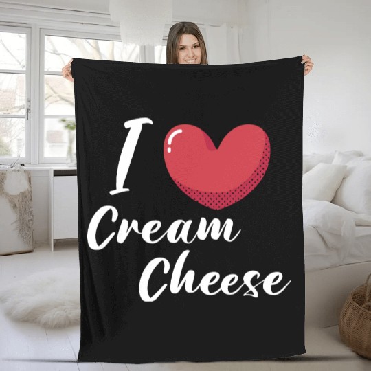I Love Cheese Fleece Blankets