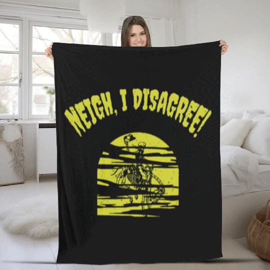 Halloween Cowboy Skeleton Fun Horse Riding Fleece Blankets