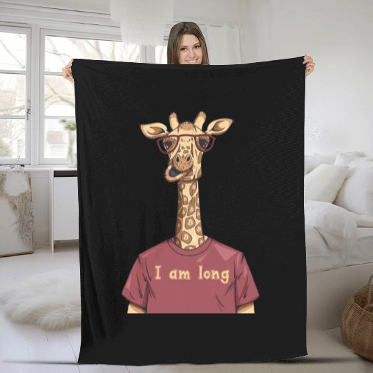 Bitcoin Giraffe BTC Crypto Hodl Design Fleece Blankets