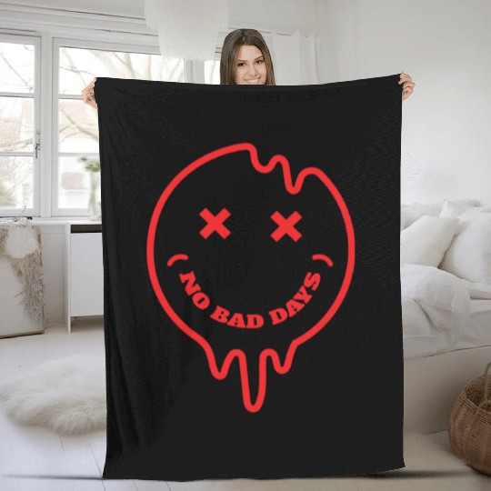 No bad days Fleece Blankets