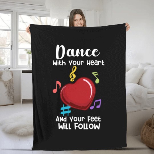 Dance Gift For Dancer Dancing Fleece Blankets