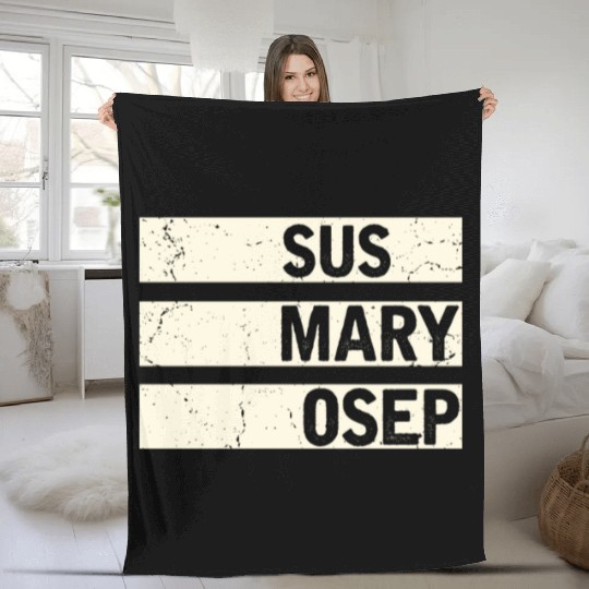 Hilarious SUS MARY OSEP Exasperated Frustrated Fleece Blankets