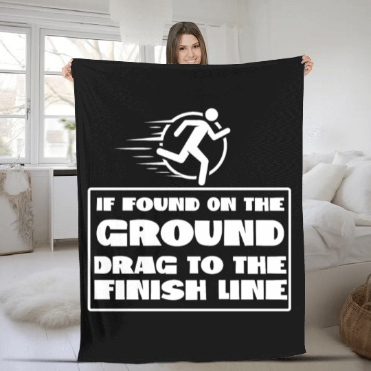 Running Runner Half Marathon If Fleece Blankets