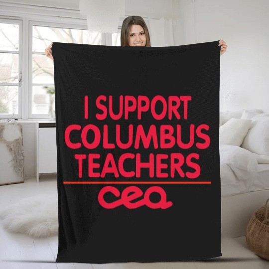columbus ohio school teachers strike oh teacher Fleece Blankets