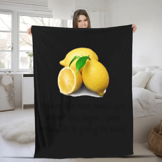 Lemonade Suck Fleece Blankets