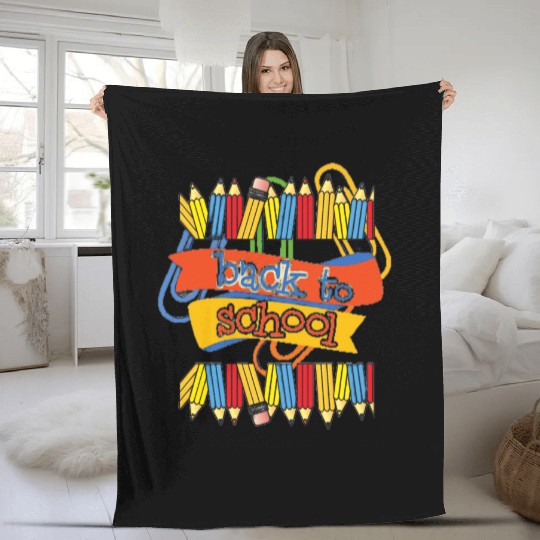 Back to school funny teaching Fleece Blankets