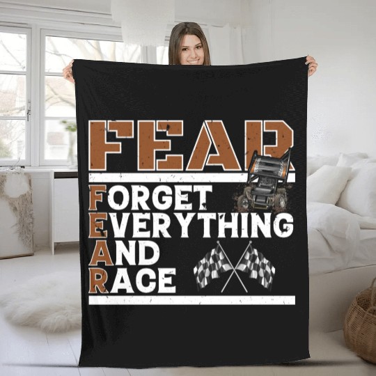 Dirt Track Racing Sport Drifting Tracker Lifestyle Fleece Blankets