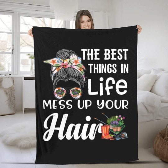 Planting Gardening Harvest Flowers Lifestyle Gifts Fleece Blankets