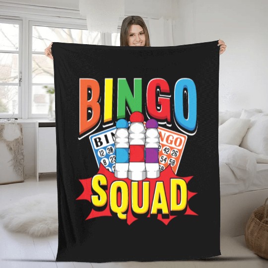 Bingo Squad Fleece Blankets