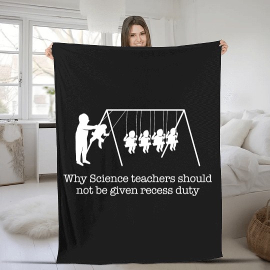 Funny Science Teacher Physics Student Gift Fleece Blankets