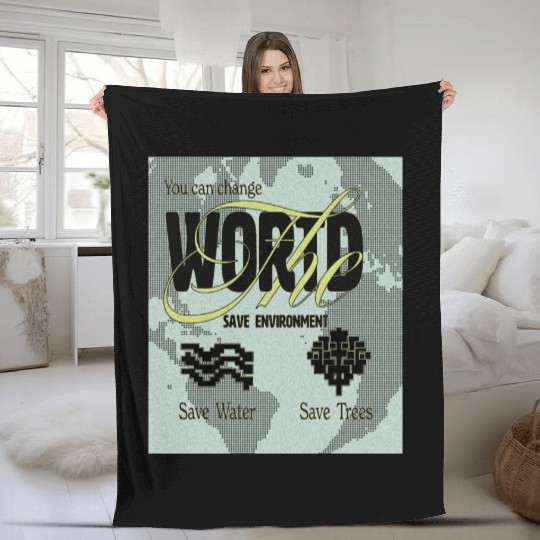 What We Save Save Us - Save Our Planet Fleece Blankets
