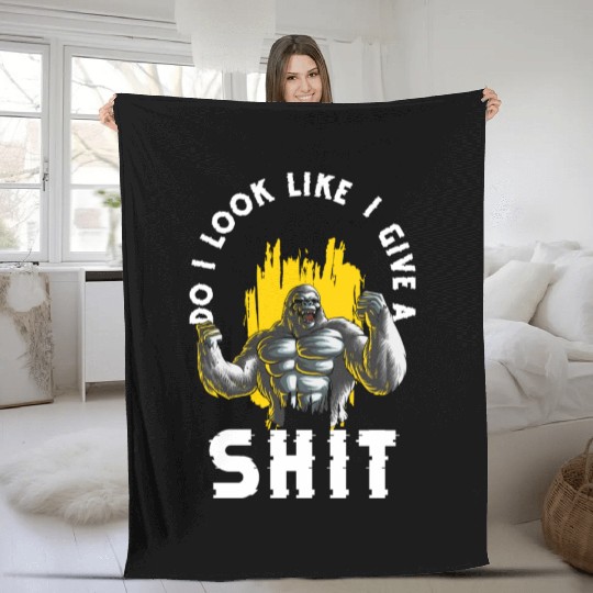 Gorilla Training Wilderness Fleece Blankets