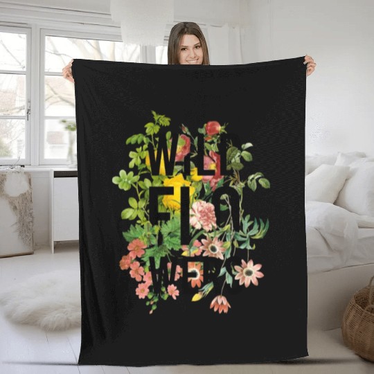 Wildflowers - plant gardening Fleece Blankets