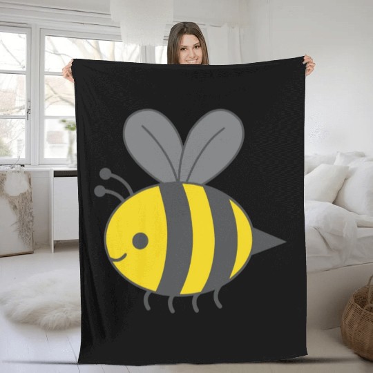 Cute Bee Fleece Blankets