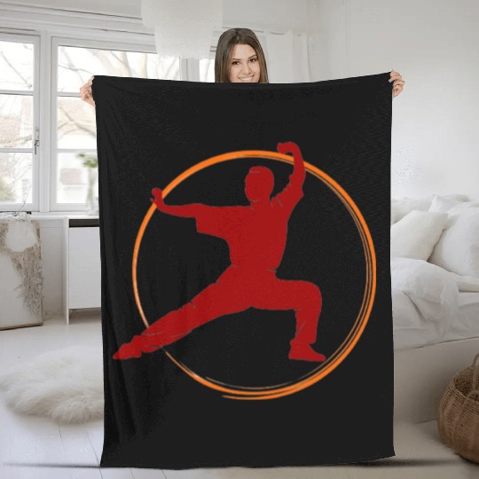 Wing Chun / Flight Tsun, Kung Fu Martial Arts Fleece Blankets