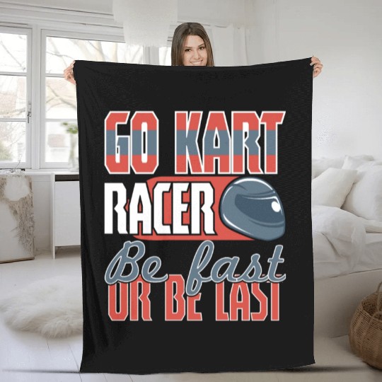 Its A Race Day Go Kart Racing Fleece Blankets