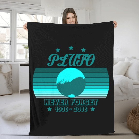 Pluto Never Forget Fleece Blankets