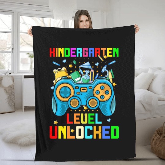 Kindergarten Level Unlock Fleece Blankets