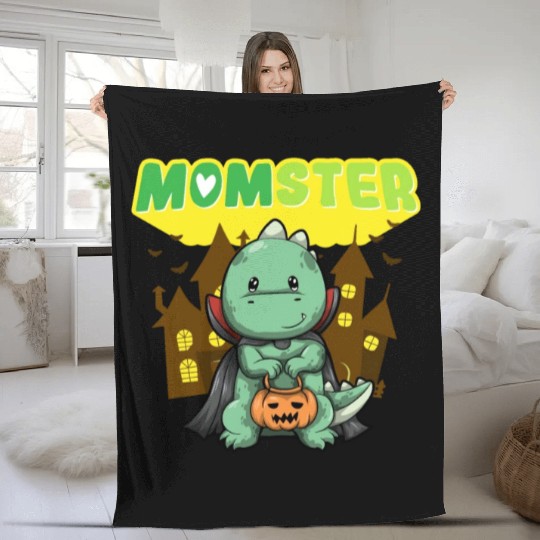 Momster Monster Mom Scary Halloween Mommy Costume Fleece Blankets