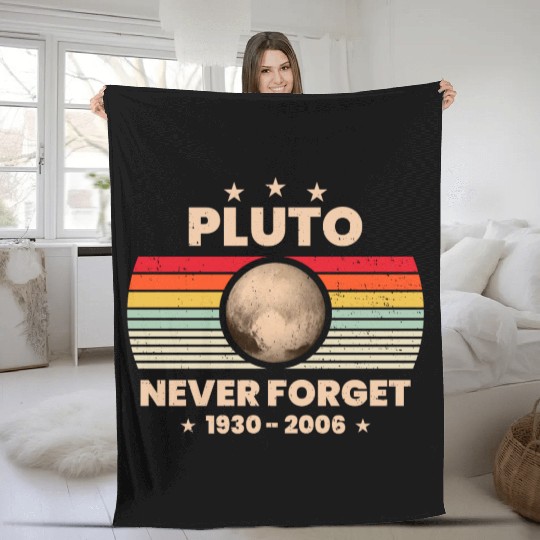 Pluto Never Forget 1930 - 2006 Fleece Blankets