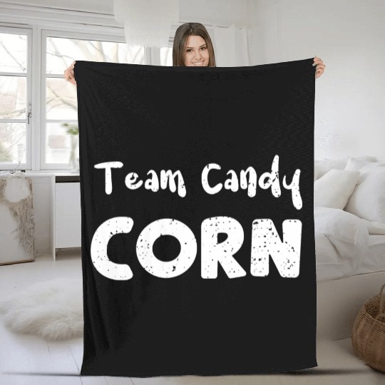 Team Candy Corn - Halloween Fleece Blankets