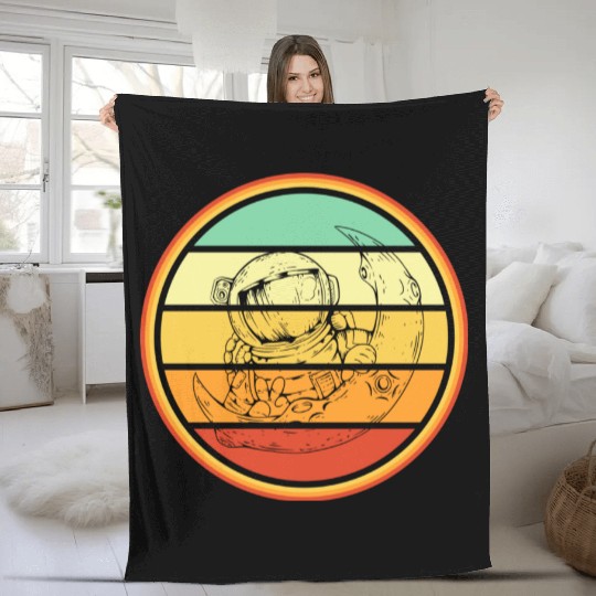 Astral Weekend Space Lover Astronaut Lover Fleece Blankets