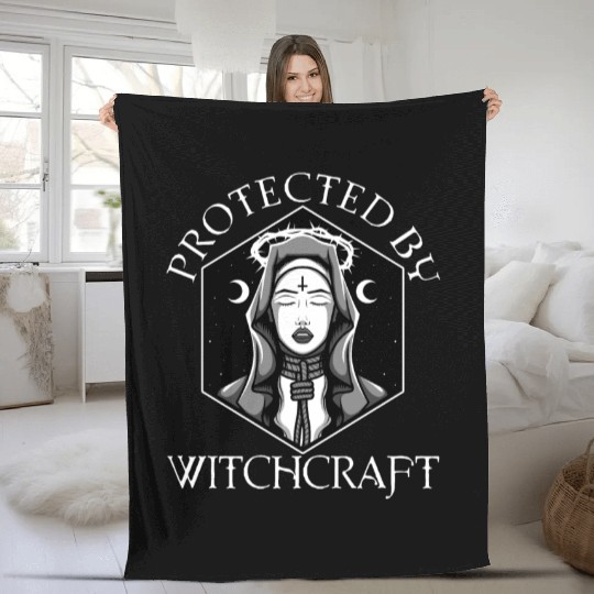 Protected By Witchcraft Fleece Blankets