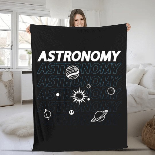 Astronomy Lovers Space Stars Universe Science Fleece Blankets