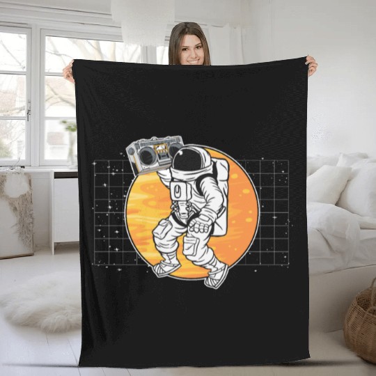 Astronomy Music Lover Radio Space Universe Galaxy Fleece Blankets