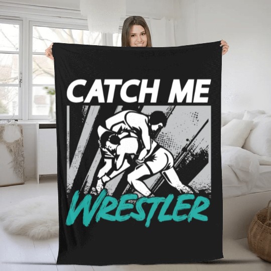 Catch Wrestling Catch Me Wrestler Fight Grappling Fleece Blankets