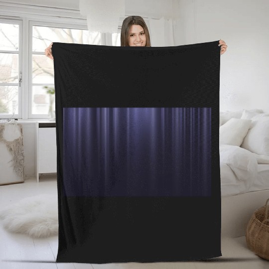 Elegant Purple Theater Cinema Curtain Pattern Fleece Blankets