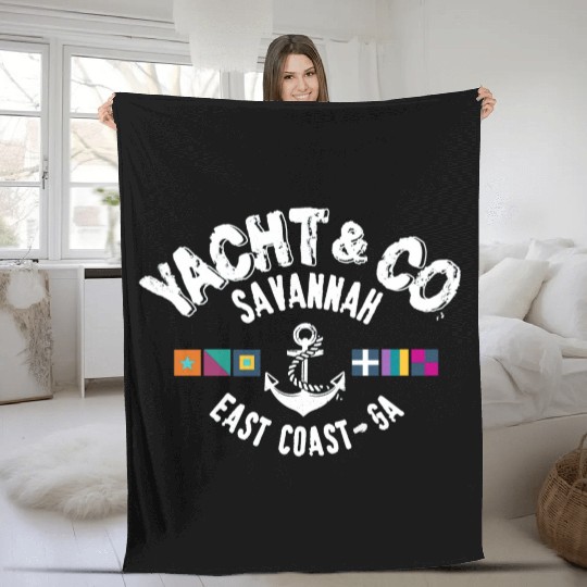 Yacht Co Savannah East Coast GA Fleece Blankets