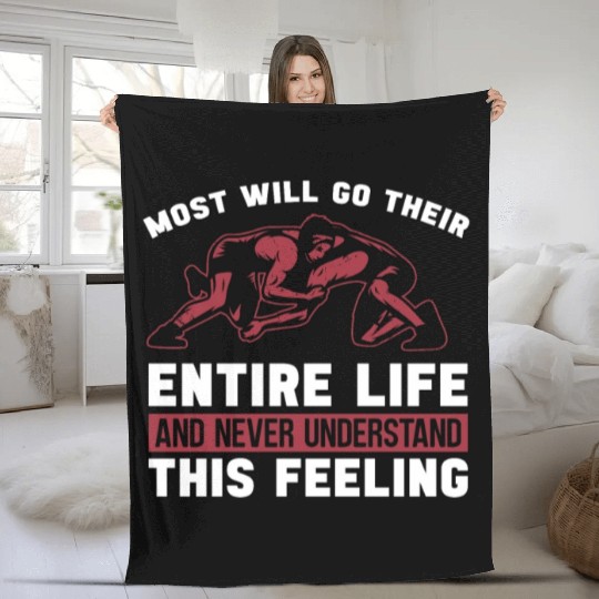 Catch Wrestling Most Will Go Wrestler Grappling Fleece Blankets