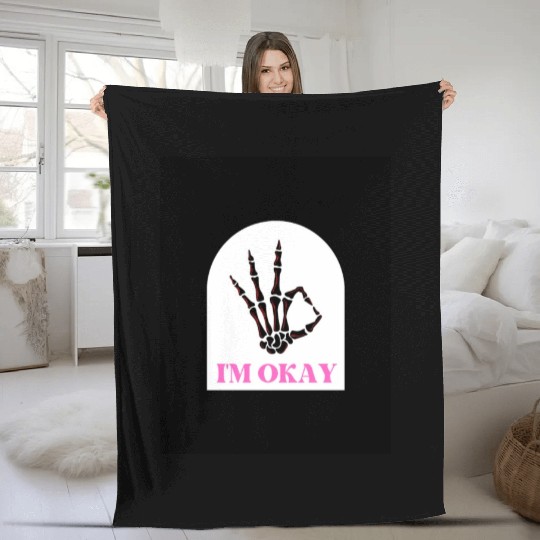 Okay D83D DC4C designs Fleece Blankets