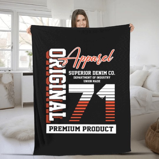 1971 Vintage Birthday Vintage Gift Retro Fleece Blankets