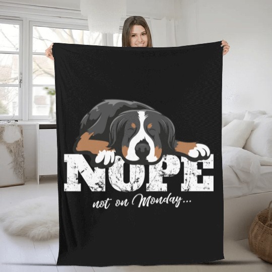 Bernese Mountain Dog Idea Fleece Blankets