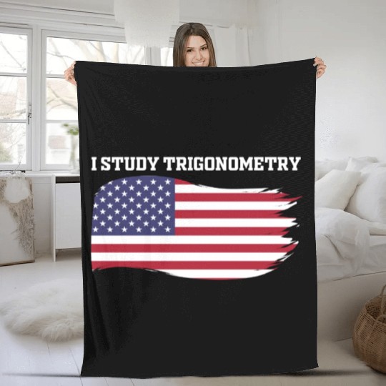I Study Triggernometry 2nd Aamendment US American Fleece Blankets
