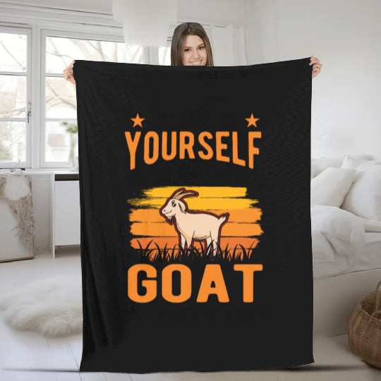 Goat Farmer Fleece Blankets