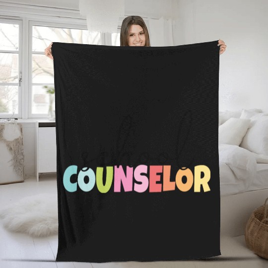 School Counselor Classic Gift Fleece Blankets