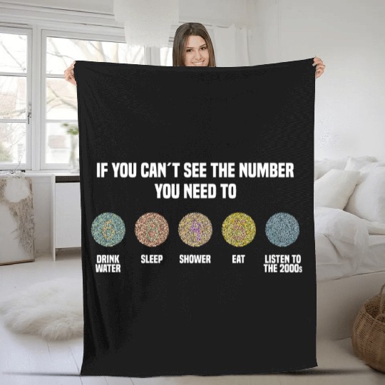 Ishihara Numbers - Listen To The 2000s Fleece Blankets