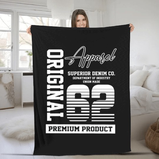 1962 Vintage Birthday Vintage Gift Retro Fleece Blankets