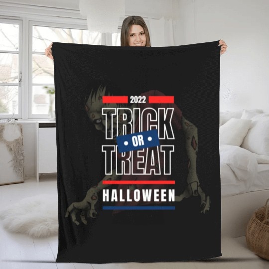 Happy Halloween Design Trick or Treat Fleece Blankets