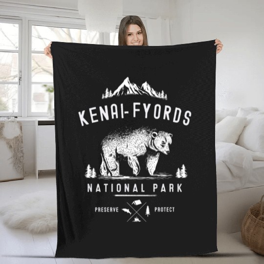 Alaska Fleece Blankets Men's Women Children USA North Pole