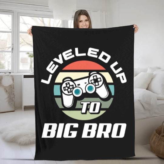 Siblings Brother Pregnancy Gaming Fleece Blankets