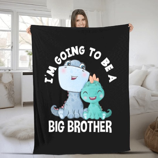 First Time Brother Child Son Offspring Fleece Blankets