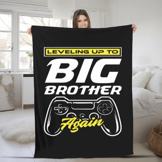 Siblings Brother Pregnancy Gaming Fleece Blankets
