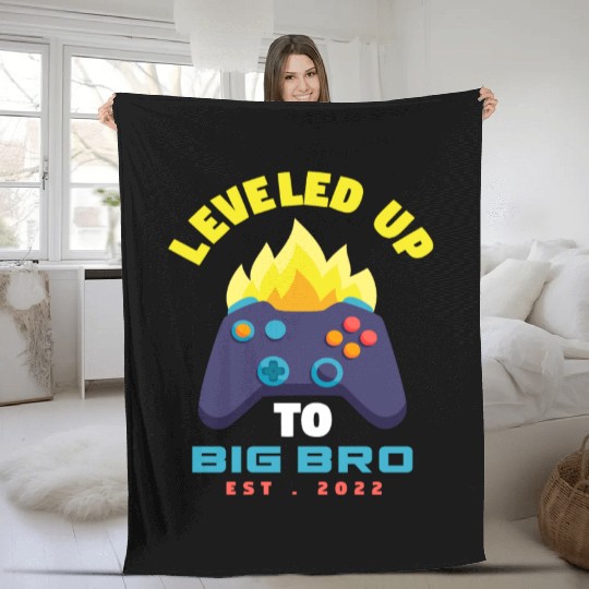 Siblings Brother 2022 Pregnancy Gaming Fleece Blankets