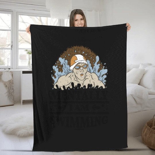 Swimming lifeguard swimming course outdoor pool gi Fleece Blankets