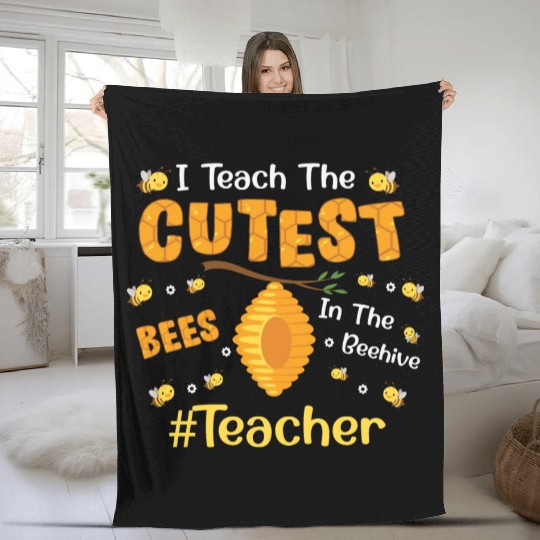 Funny Kindergarten Teacher Fleece Blankets