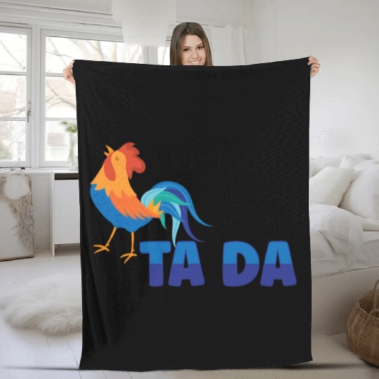 Chicken Farmer Gift Funny Chickens Country Farm Fleece Blankets